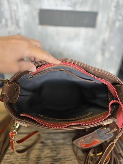 Cowgirl Cactus Fringe Bag