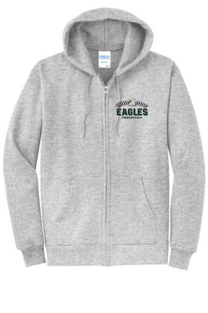 Eagles Core Fleece Zip Up Hoodie