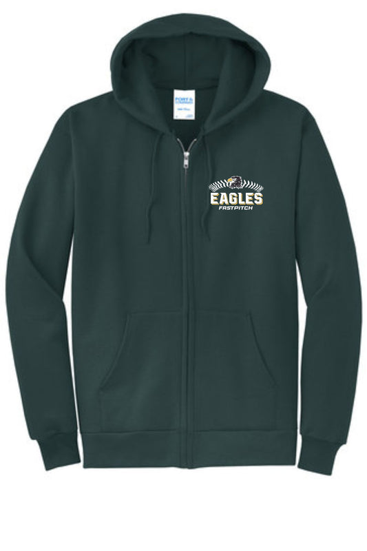 Eagles Core Fleece Zip Up Hoodie