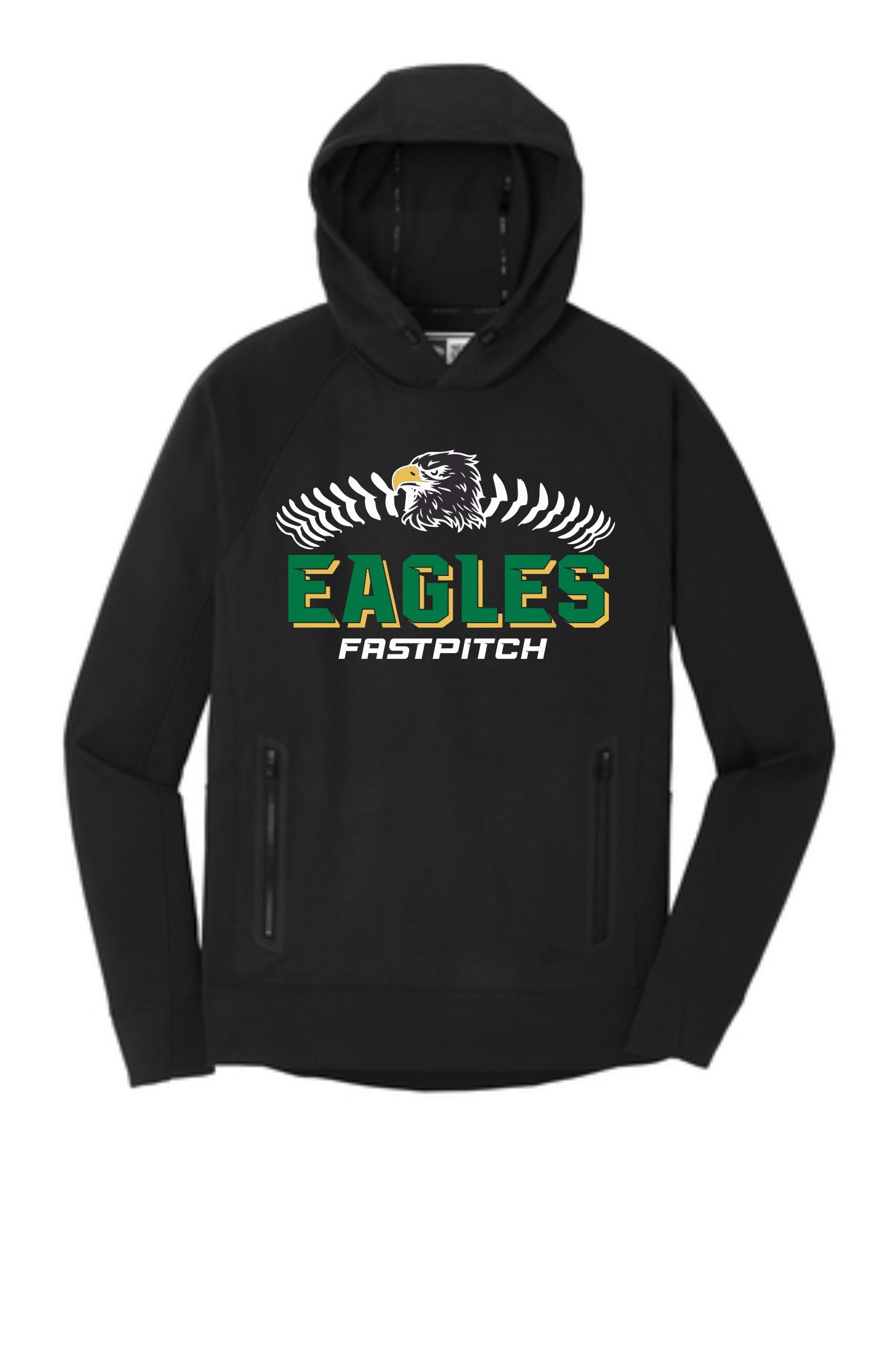 Eagles New Era Venue Fleece Pullover Hoodie