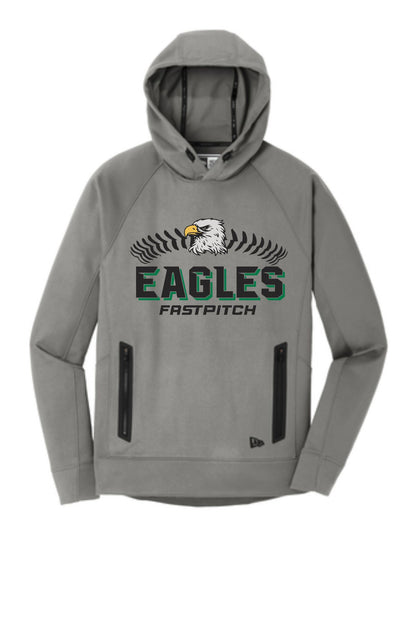 Eagles New Era Venue Fleece Pullover Hoodie