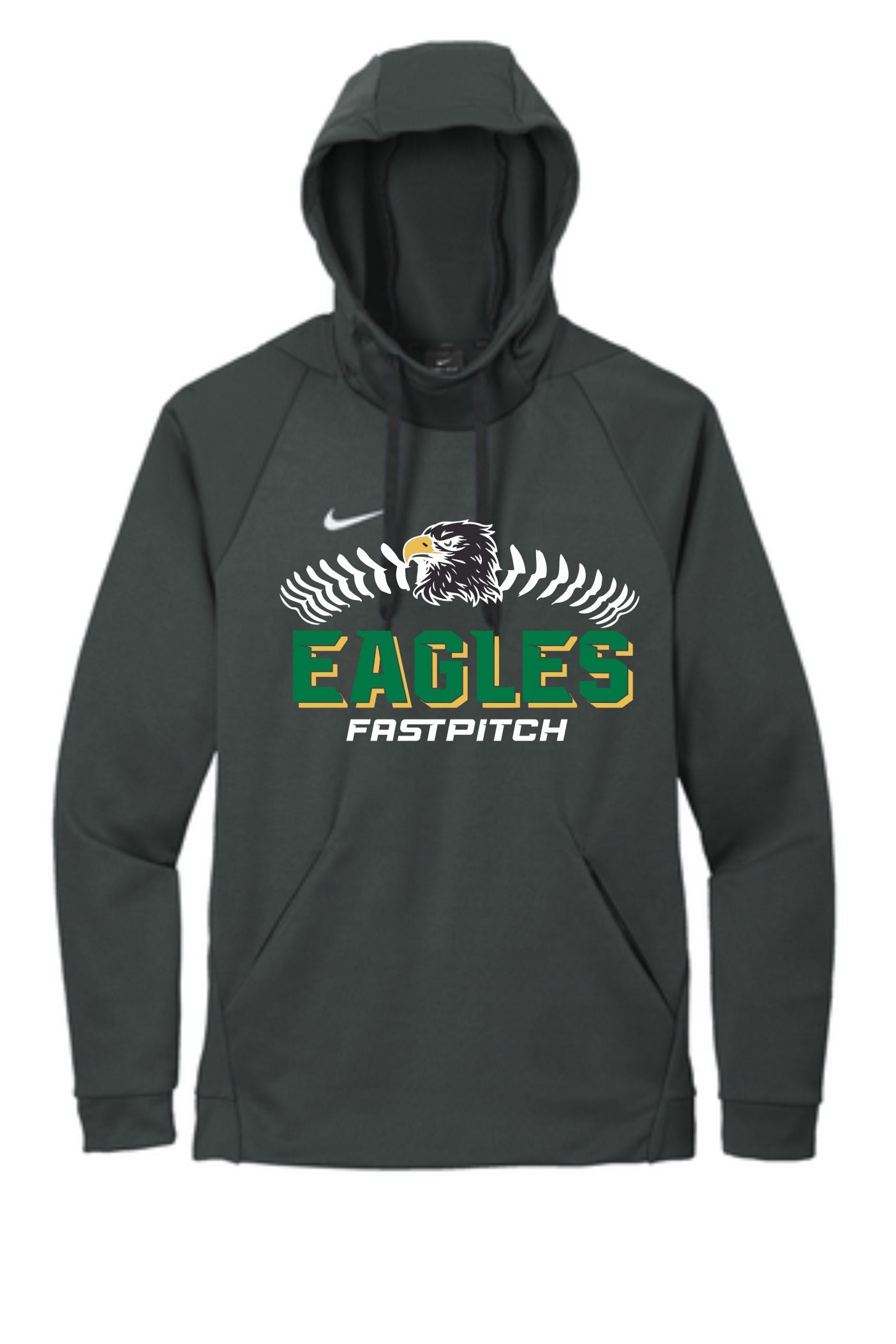 Eagles Nike Therma-FIT Pullover Fleece Hoodie