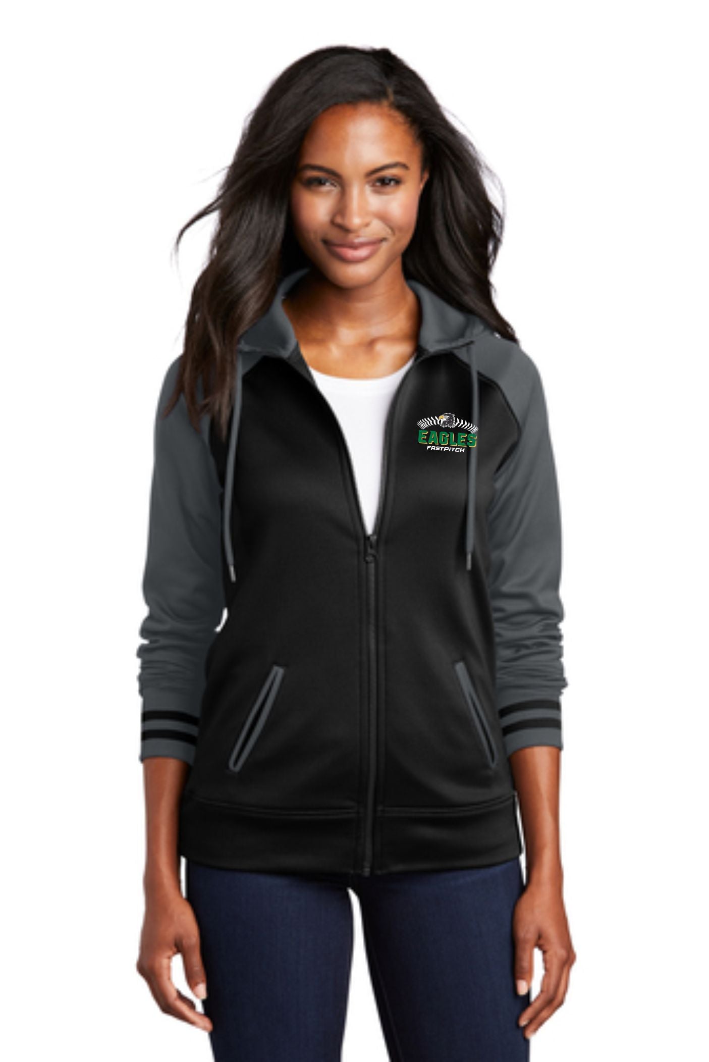 Eagles Colorblock DriFit Zip Up