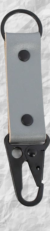 Genuine Leather Carabiner Keychain