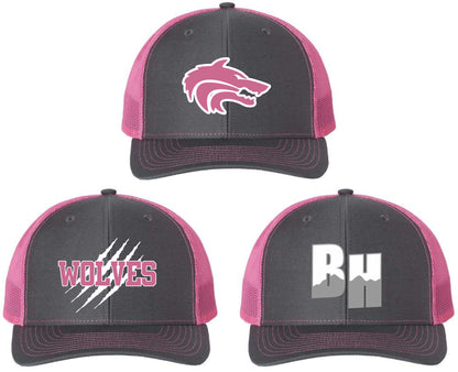 Wolves Pink Snapback Hats