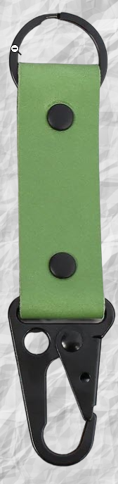 Genuine Leather Carabiner Keychain