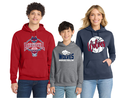 Wolves Basketball Pullover Hoodie