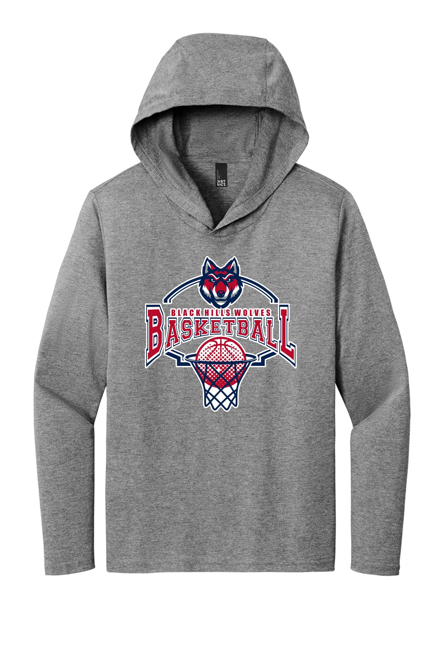 Wolves Basketball Hooded Long Sleeve