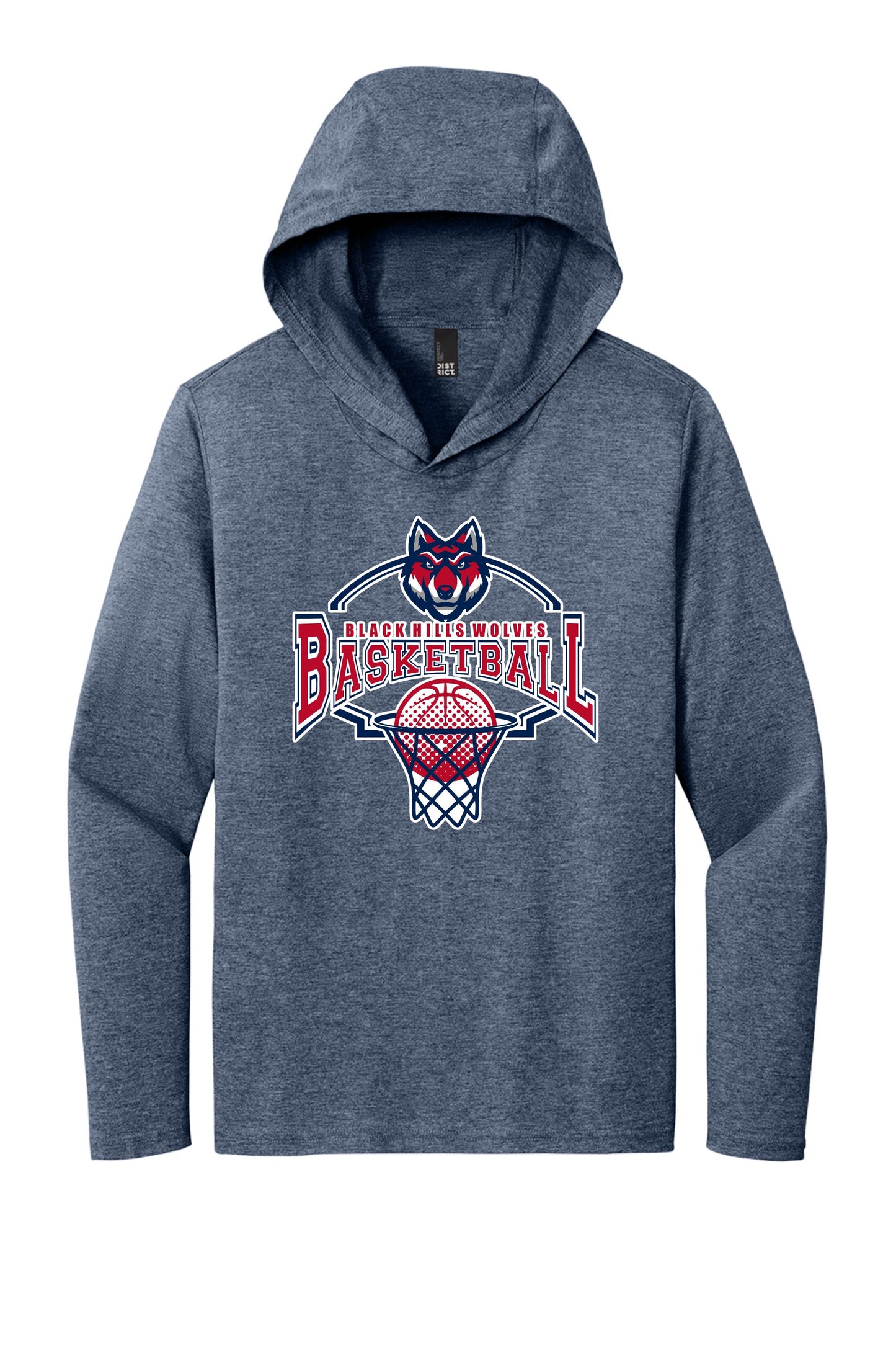Wolves Basketball Hooded Long Sleeve