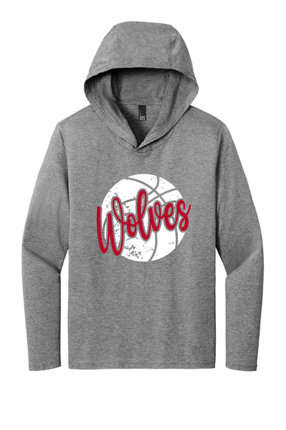 Wolves Basketball Hooded Long Sleeve