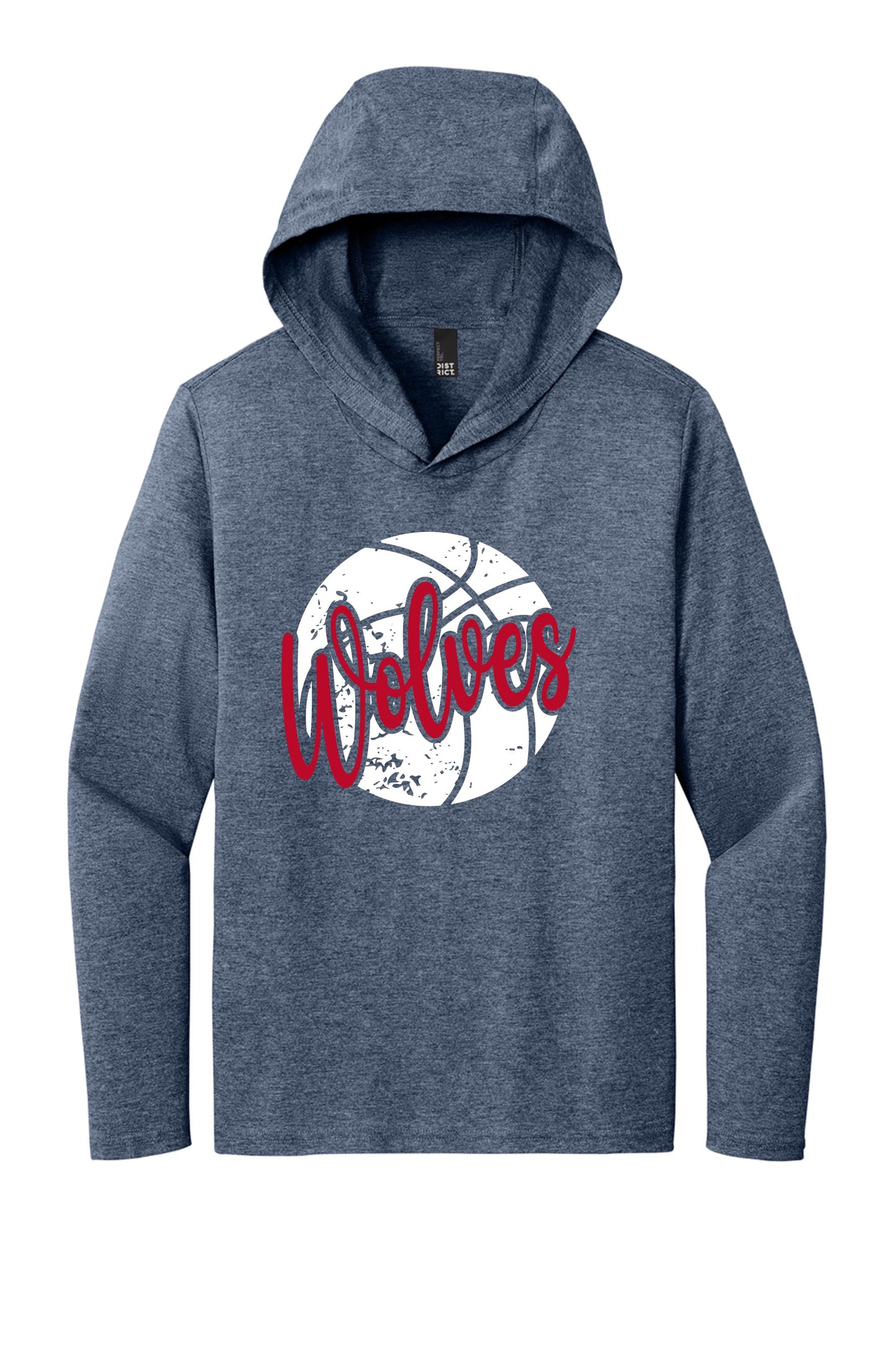 Wolves Basketball Hooded Long Sleeve