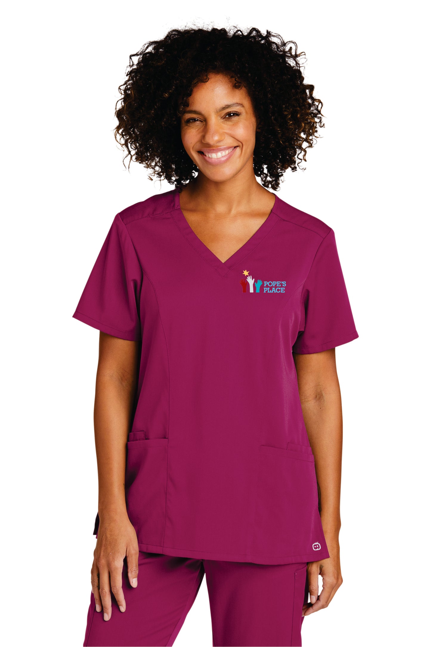 Ladies Embroidered Scrub Top | Pope's Place