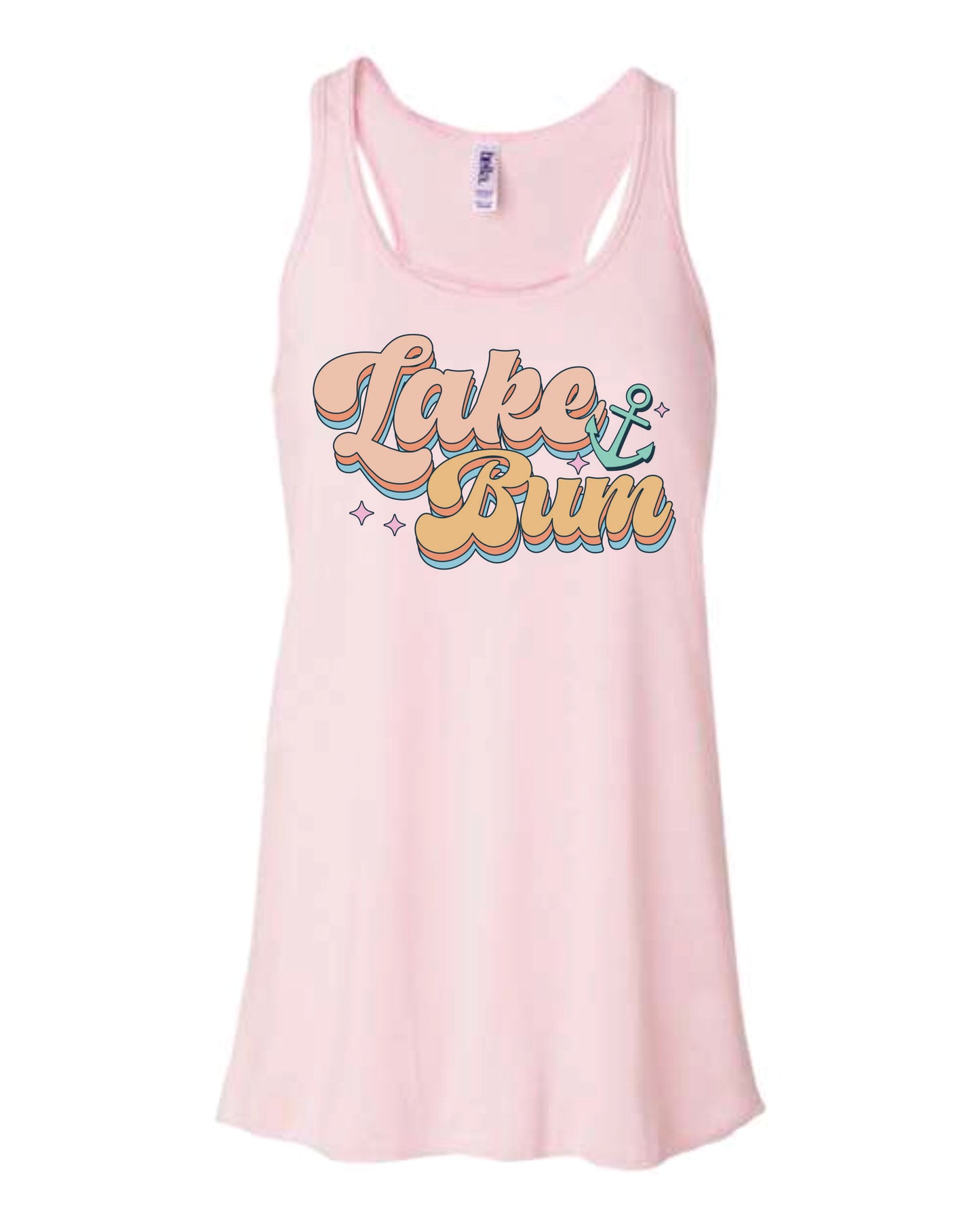 Lake Bum Flowy Racerback Tank Top