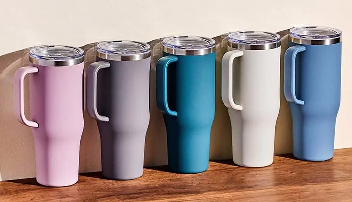 40 Ounce Charger Travel Mug With Handle