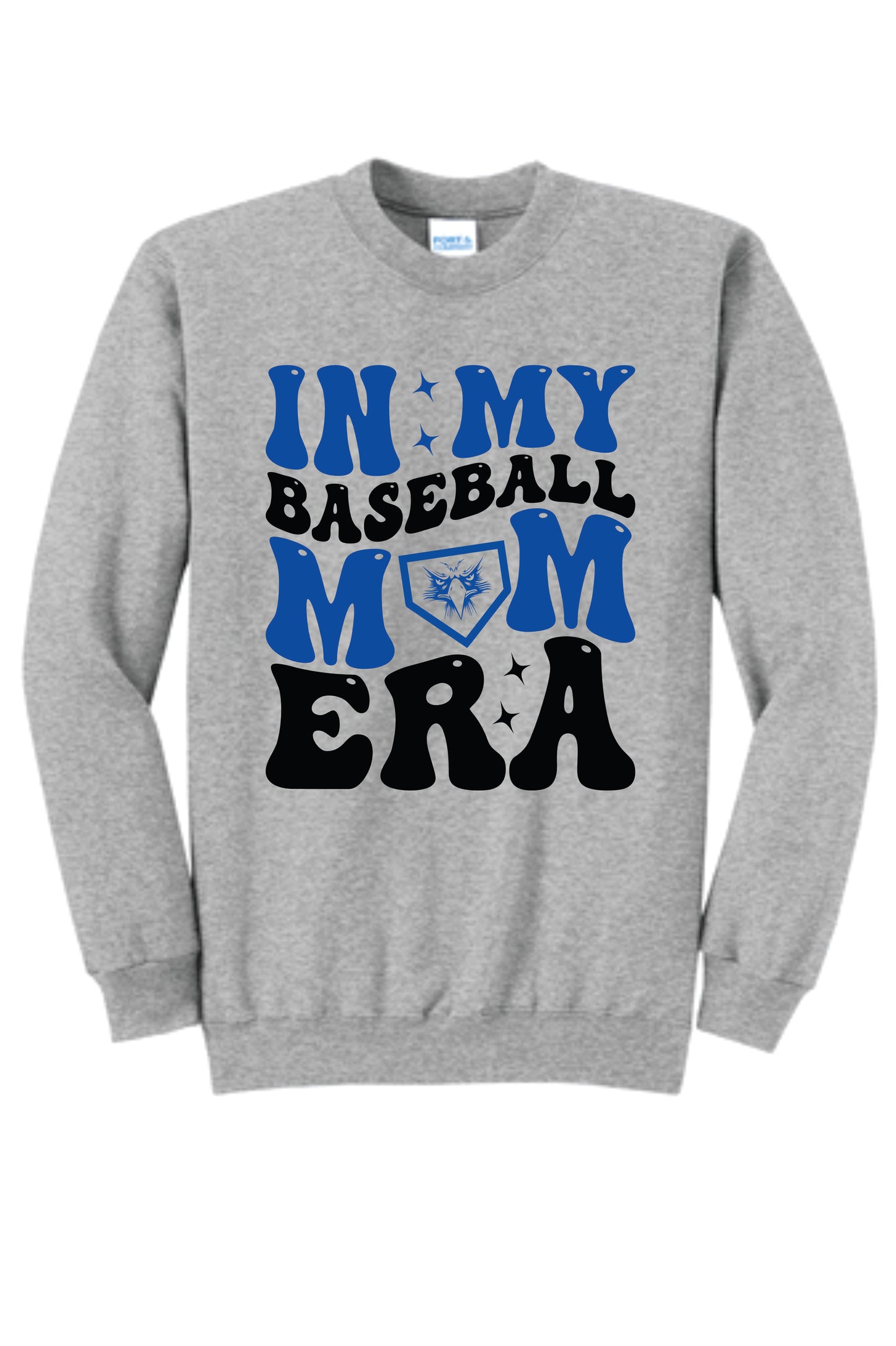 In My Baseball Mom Era Crewneck Sweatshirt | Elma Eagles Baseball