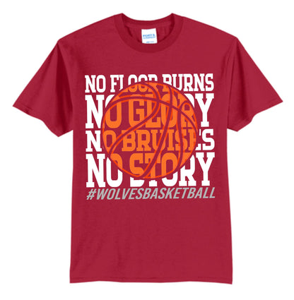 Wolves Basketball No Story Tee