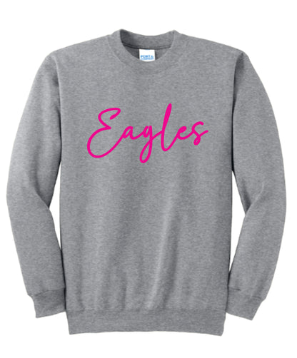 Eagles script crewneck sweatshirt Pink