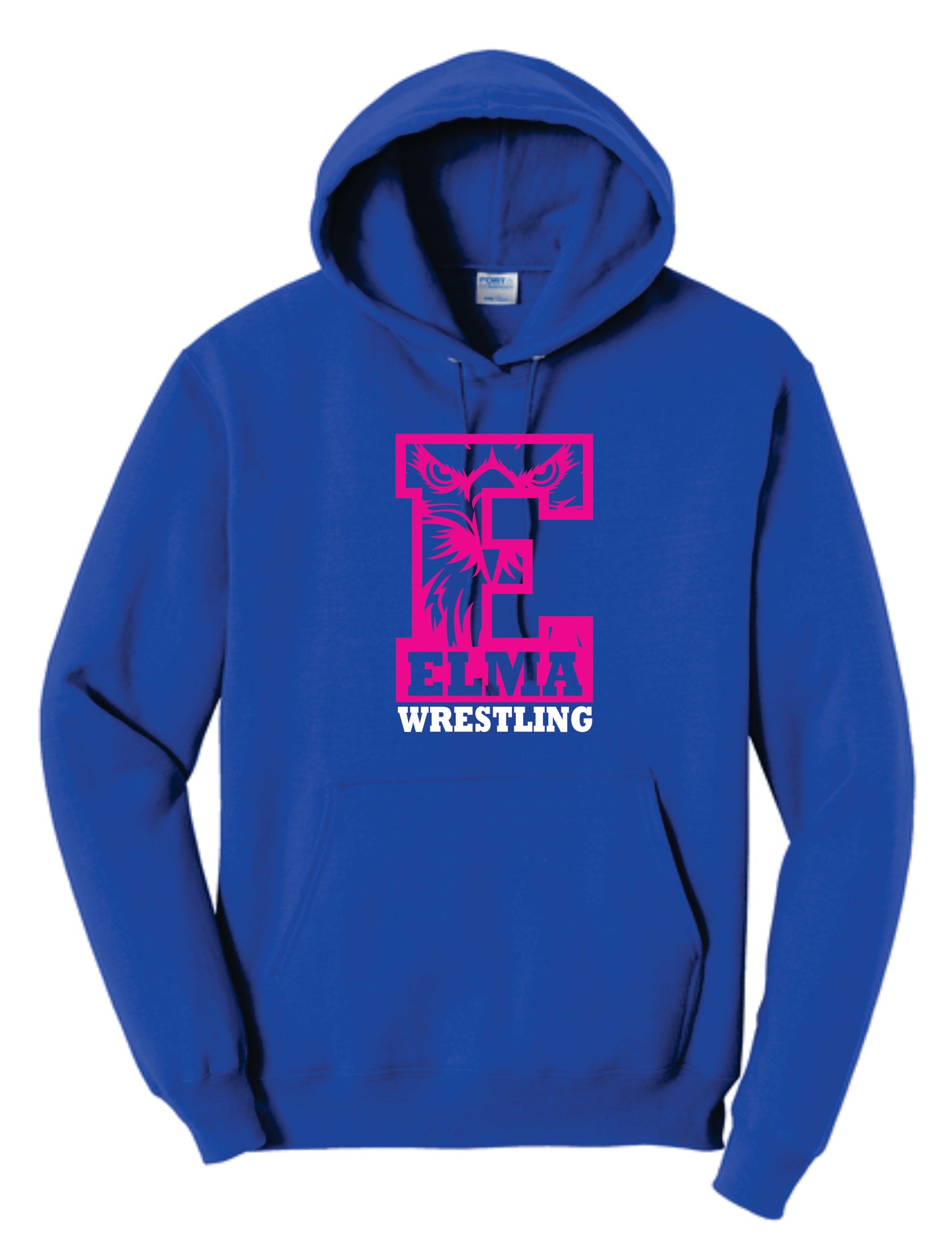 Elma Eagles Blue / Pink Wrestling Hoodie