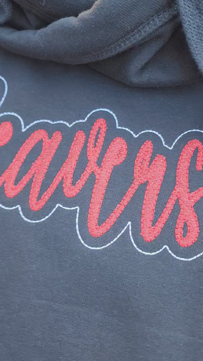 School Mascot Black Crossneck Hoodie