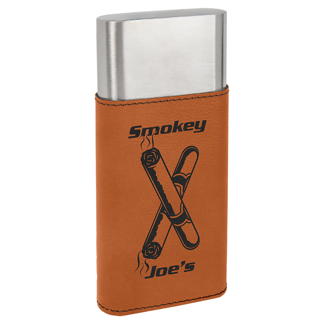 Leatherette Cigar Case with Cutter