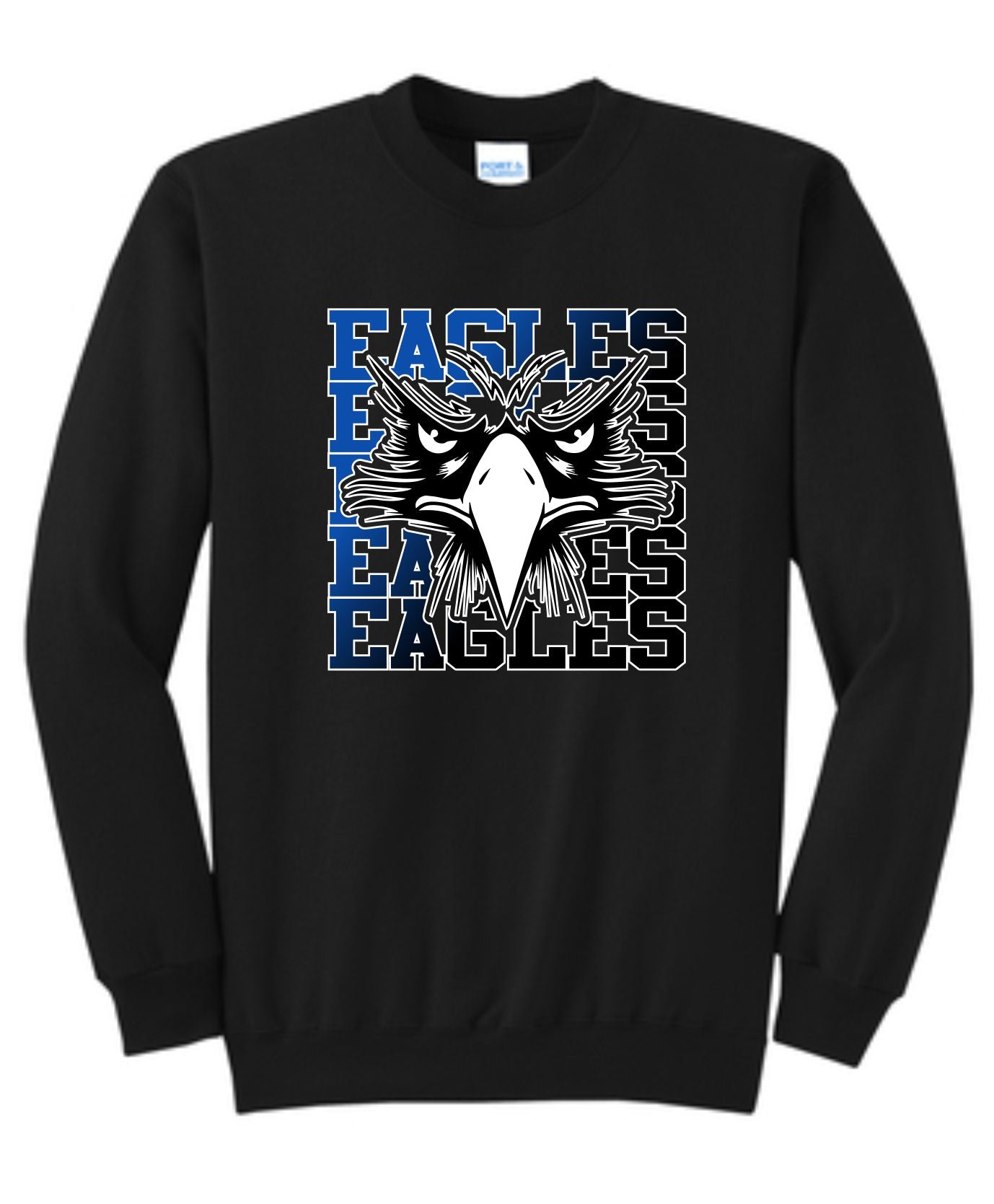 Elma Eagles Baseball Repeat Crewneck Sweatshirt