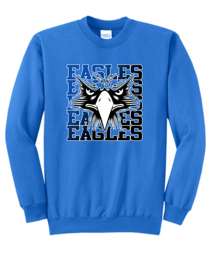 Elma Eagles Baseball Repeat Crewneck Sweatshirt