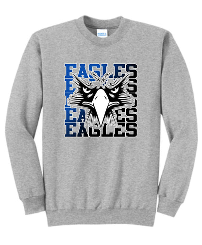 Elma Eagles Baseball Repeat Crewneck Sweatshirt