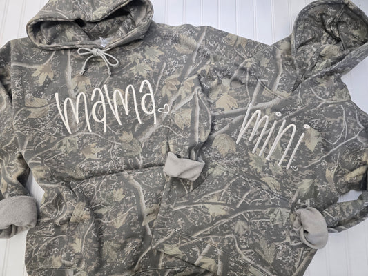 Mama/Mini Deadwood Camo Hoodies