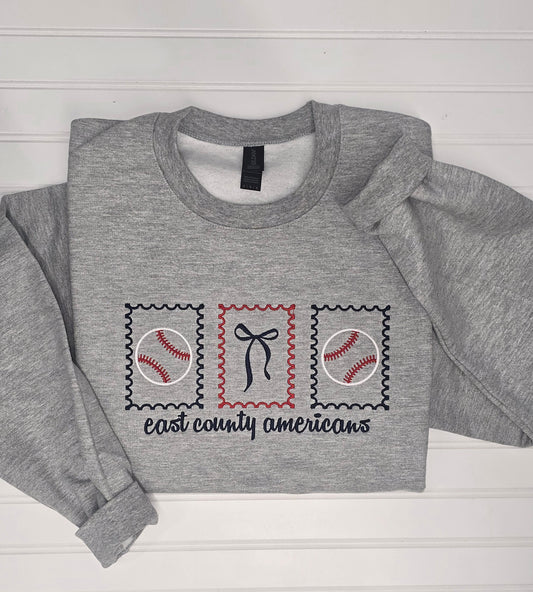 East County Americans embroidered Crewneck