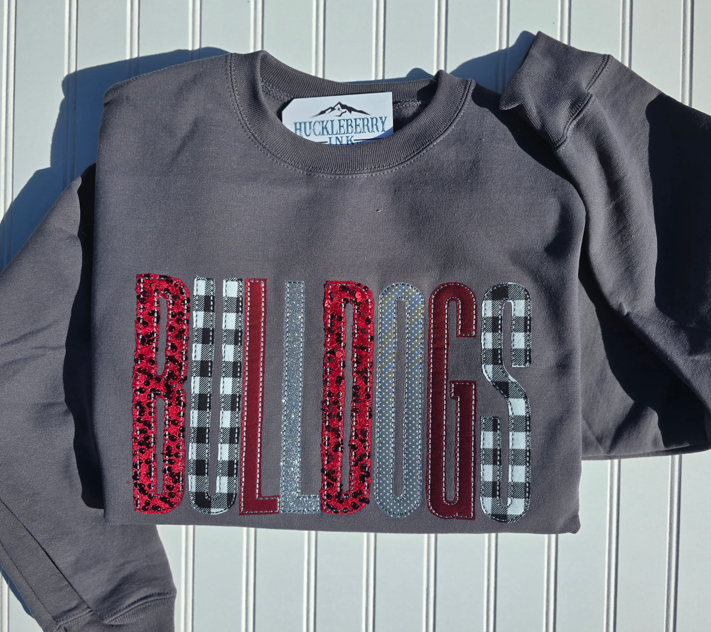 Mixed Media Applique Sweatshirt