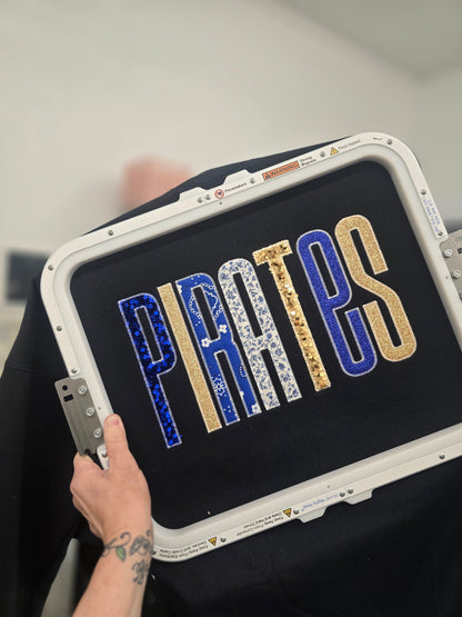Mixed Media Applique Sweatshirt