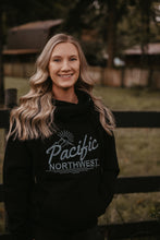 Pacific Northwest Black Crossneck Hoodie