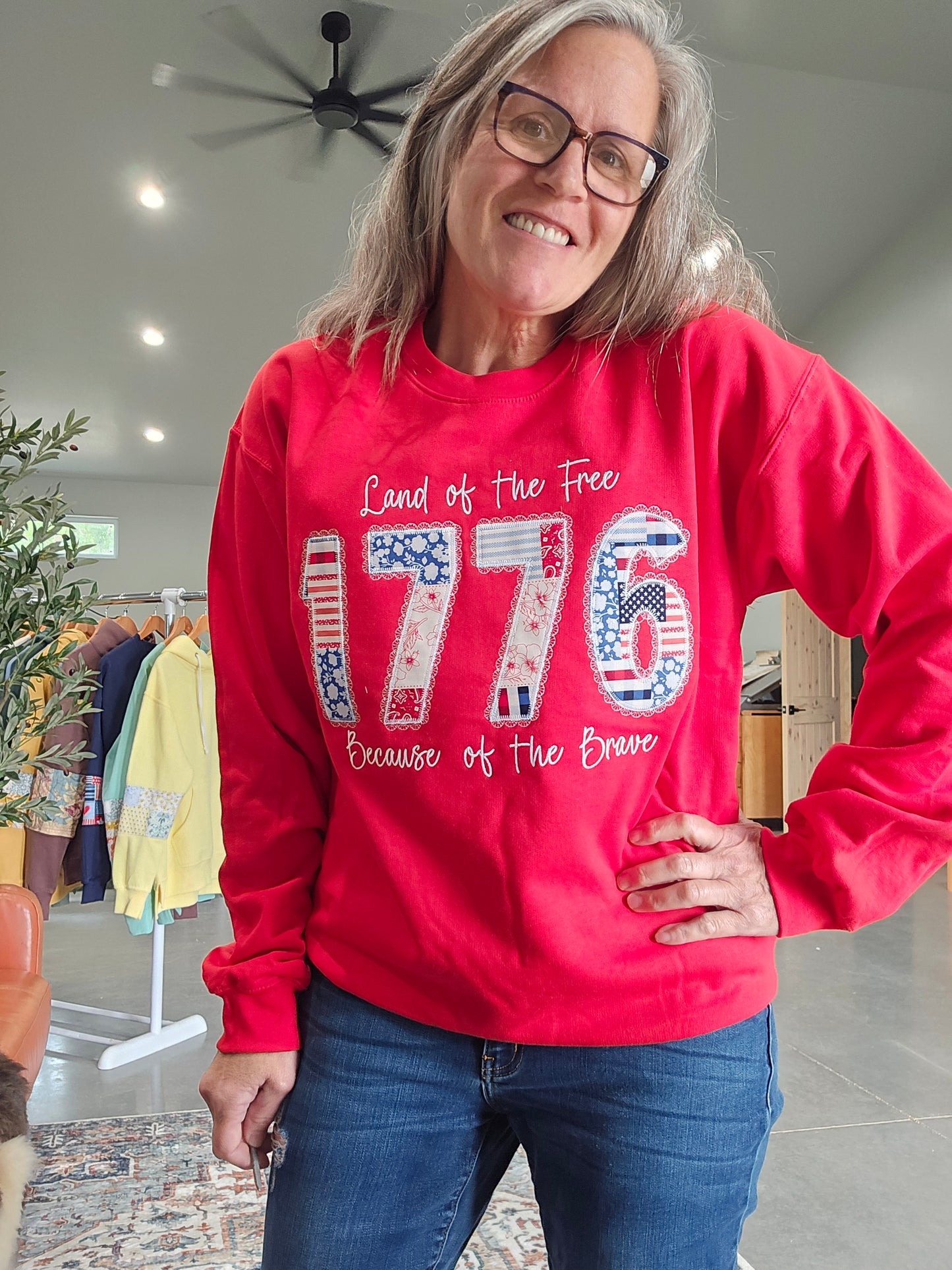 1776 crewneck sweatshirt.