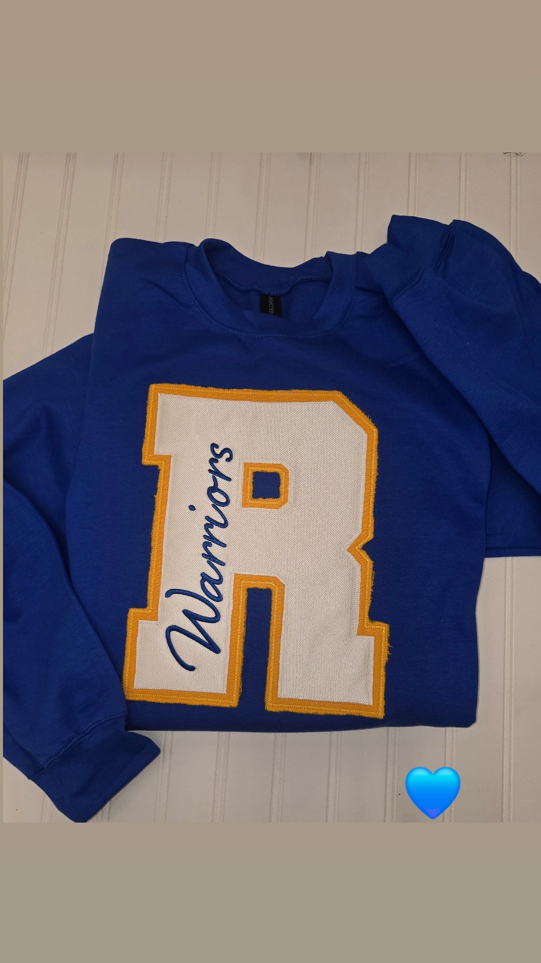 Custom Varsity Letter Embroidered Hoodie or Crewneck