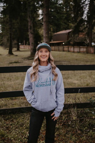 Pacific Northwest Grey Crossneck Hoodie