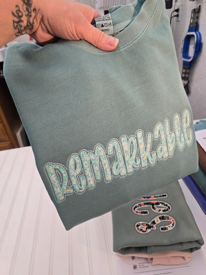 Custom Appliqué Sweatshirt