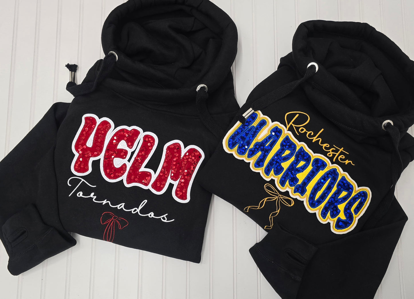 Any Word Sequin Embroidered Sweatshirt | Hoodie or Crew