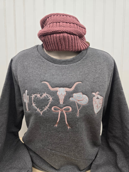 For the Love of Western Crewneck