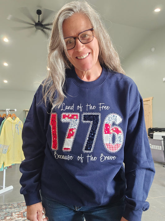 1776 crewneck sweatshirt.