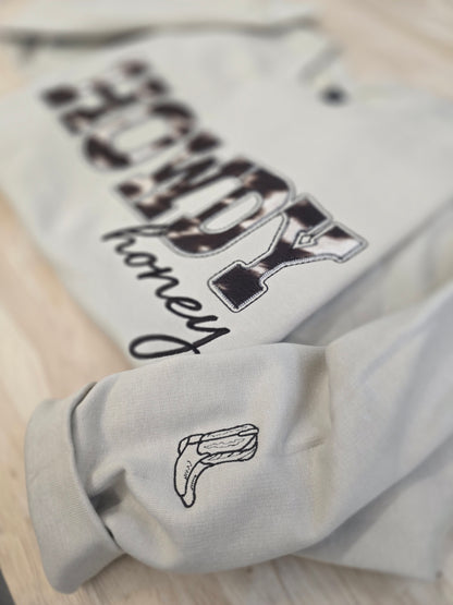 Howdy Honey applique crewneck