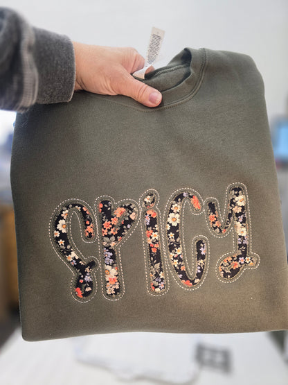 Custom Appliqué Sweatshirt