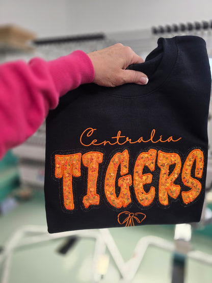 Any Word Sequin Embroidered Sweatshirt | Hoodie or Crew