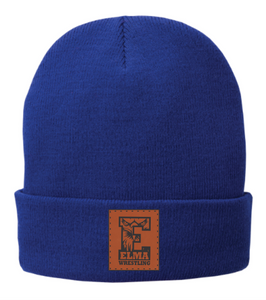 Eagle patch beanie