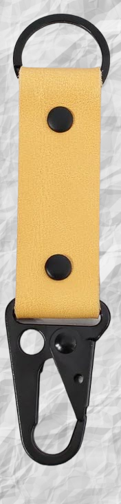 Genuine Leather Carabiner Keychain