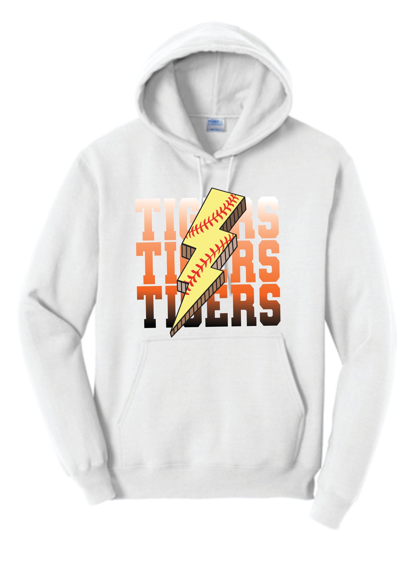 Tigers Fastpitch Lightning Bolt Hoodie