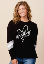 Ladies Wrestling Mom Varsity T