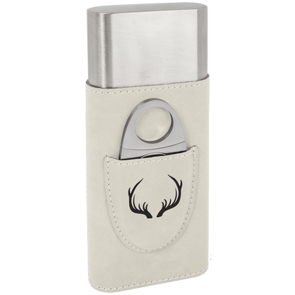 Leatherette Cigar Case with Cutter