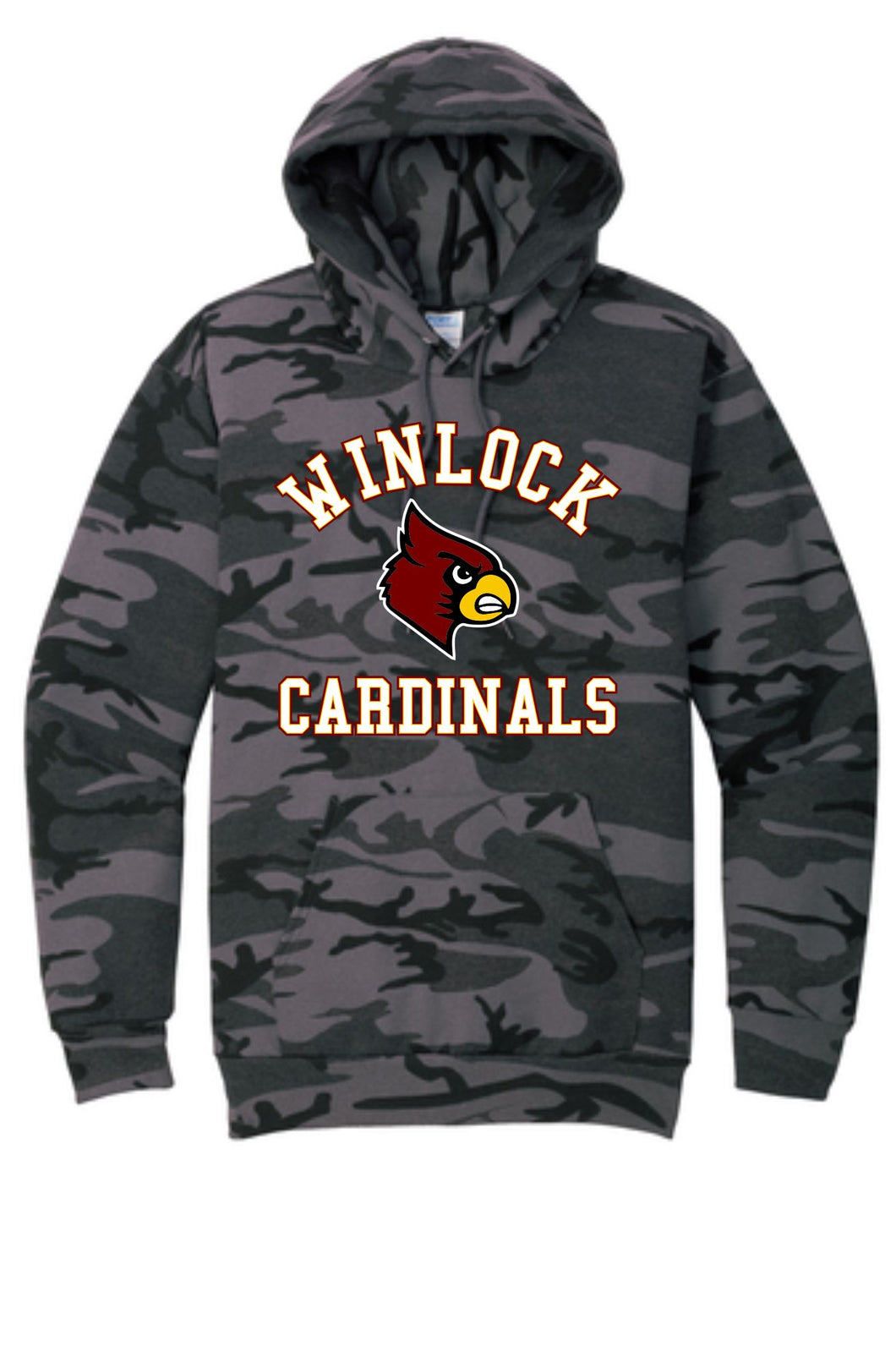 Winlock Cardinals Arched Camo Hoodie