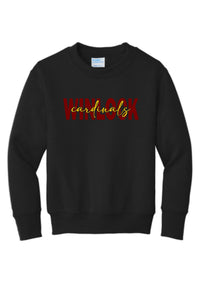 Winlock Cardinals Block Crewneck Sweatshirt