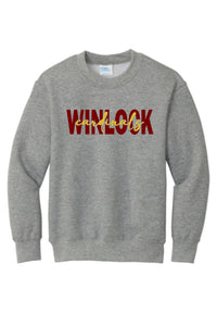 Winlock Cardinals Block Crewneck Sweatshirt